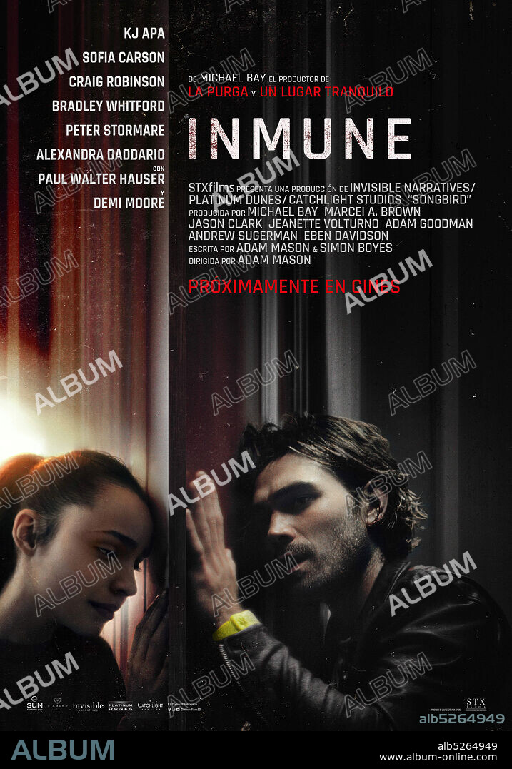 Poster de INMUNE, 2020 (SONGBIRD), dirigida por ADAM MASON. Copyright STX Films / Platinum Dunes.