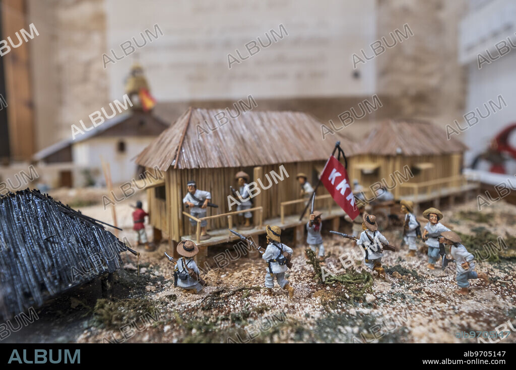 siege of Baler, Philippines, July 1, 1898-June 2, 1899, 1:56 scale, Majorca, Balearic Islands, Spain.