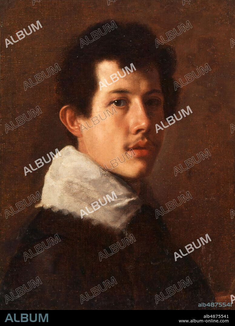 Cristofano Allori, Portrait of Geri della Rena, n.d., oil on canvas, 20 1/4 in. x 15 1/2 in. (51.5 cm. x 39.4 cm.), Two miniatures in the Galleria degli Uffizi, Florence, also by Allori and his workshop, are based on this portrait and are identified as likenesses of Geri della Rena at age twenty-two. Traditionally this painting had been attributed to the Spanish court painter Diego Velazquez, then to Velazquez's son-in-law. Its proper placing in the Florentine tradition was confirmed when the painting was included in a landmark exhibition on art in Florence of the seventeenth century at the Palazzo Pitti in 19861987. The disarming emotions on display in Allori's portraits are understood as his major contribution to the genre.