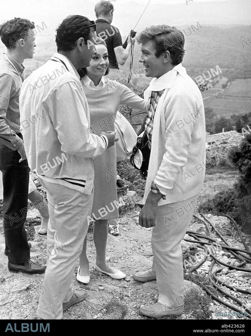 ALBERT FINNEY and AUDREY HEPBURN in TWO FOR THE ROAD, 1967, directed by STANLEY DONEN. Copyright 20TH CENTURY FOX.