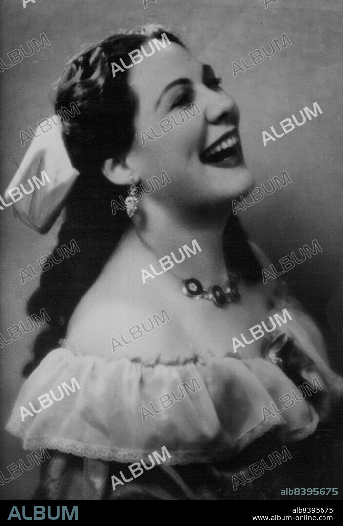Renata Tebaldi, aged 33, greatest of contemporary Italian Sopranos and rival with Maria Callas for the mantle of Melba. July 30, 1955.