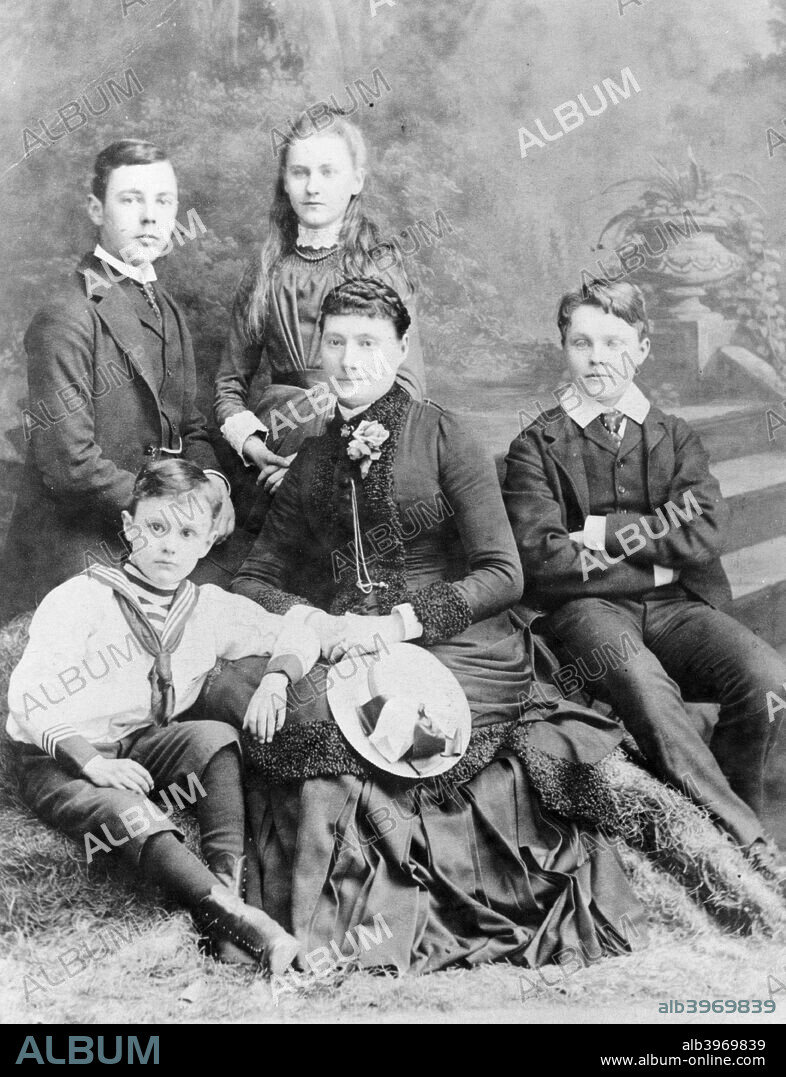 CS Rolls as a boy, 1880s. Rolls, at bottom left in this picture, set up business selling French and Belgian cars before going into partnership with Henry Royce, forming the motor car and engine manufacturing company Rolls-Royce in 1904. The same year Rolls crossed the English Channel by balloon, and in June 1910 made the first non-stop double crossing by aeroplane. The following month he was killed in a plane crash.
