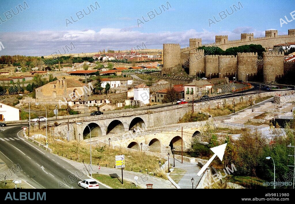 19 febrero 1999. Avila 11-1-99. Foto Jose Ramon san Sebastian - puente Adaja.