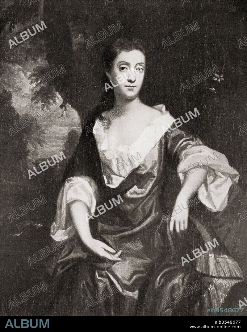 Emilia Butler, Countess of Ossory, c.1635 - 1688, born Emilia van Nassau-Beverweerd. Anglo-Dutch courtier. After the painting by Sir Peter Lely. From The Connoisseur Illustrated, publushed 1916.