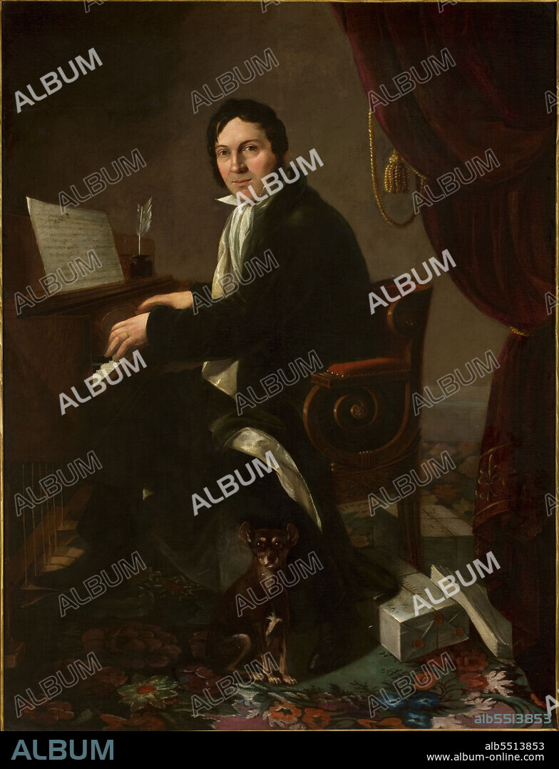 ALEXANDER MOLINARI. Portrait of the violinist and composer Karol Kurpinski (1785-1857).