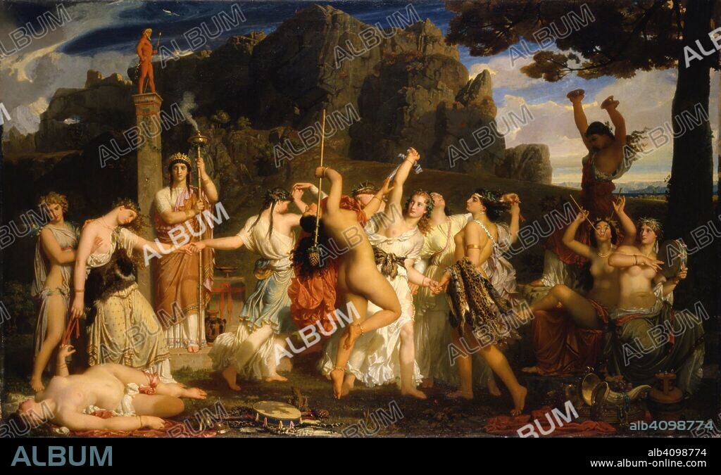 CHARLES GLEYRE. La Danse des bacchantes (The Dance of Bacchantes).