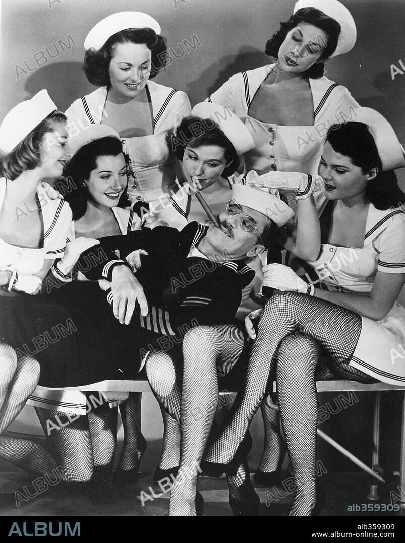 GROUCHO MARX in A GIRL IN EVERY PORT, 1952, unter der Regie von CHESTER ERSKINE. Copyright RKO.