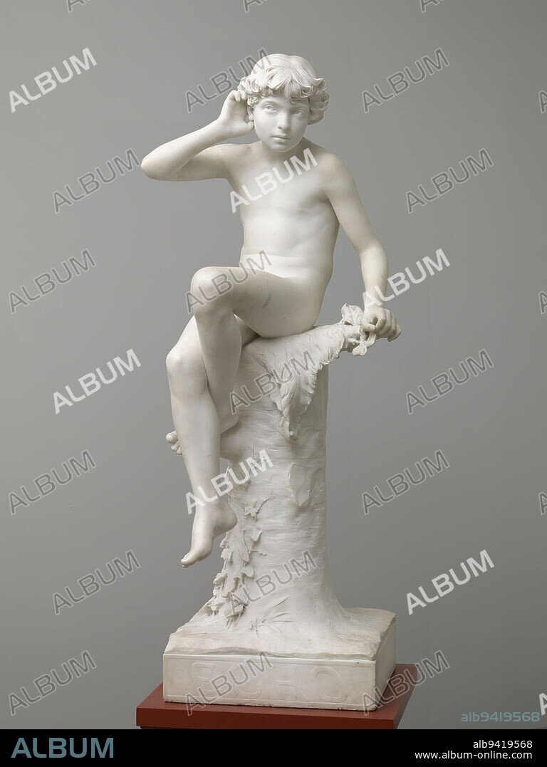 Ville Vallgren, 15.12.1855, Porvoo, 13.10.1940, Helsinki, Echo, 1887, 153 × 65 × 62 cm, stone, marble.