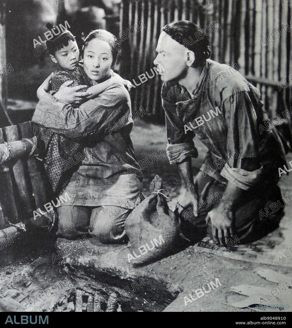 The Good Earth', 1937. O-Lan and Wang Lung find their food reserve exhausted. The Good Earth is a 1937 American drama film about Chinese farmers who struggle to survive. stars Paul Muni as Wang Lung. For her role as his wife O-Lan, Luise Rainer won an Academy Award for Best Actress.