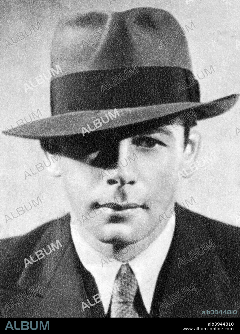 Paul Muni, American film actor, 1934-1935. Muni (1895-1967) won a Best Actor Academy Award for his portrayal of Louis Pasteur in The Story of Louis Pasteur (1935). Taken from Meet the Film Stars, by Seton Margrave. (London, 1934-1935).