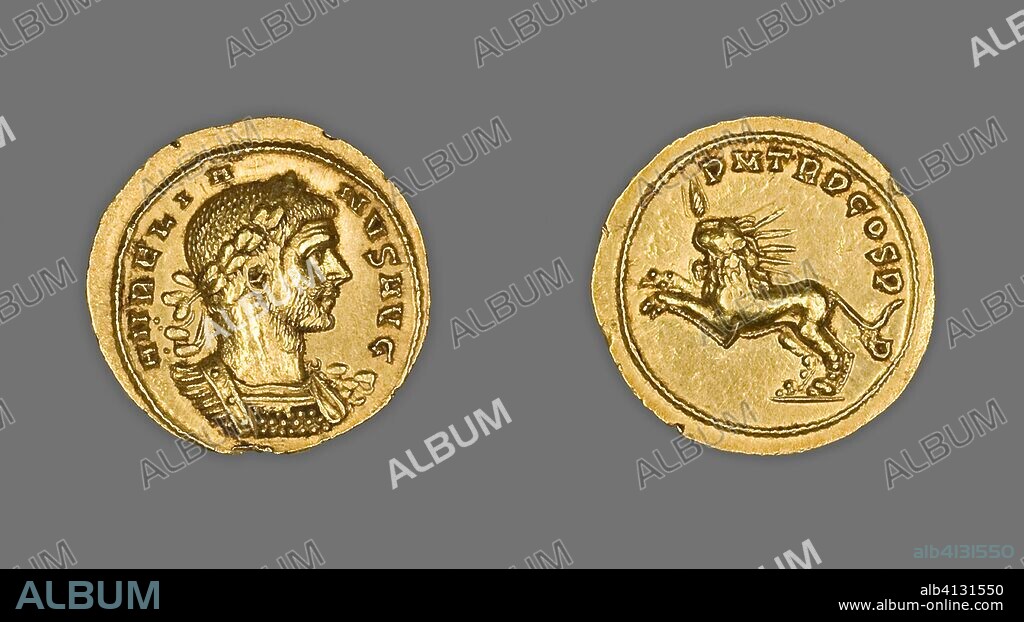 ANCIENT ROMAN. Aureus (Coin) Portraying Emperor Aurelian. Roman, minted in Siscia (uncertain). Date: 272 AD. Dimensions: Diam. 2.1 cm; 5.72 g. Gold. Origin: Rome.