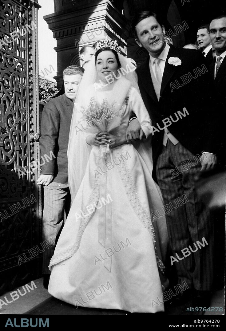 20 enero 1962. Boda de Simeón Ii de Bulgaria y Margarita Gómez acebo.
