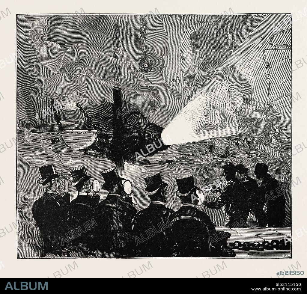 PRINCE ALBERT VICTOR AT SHEFFIELD AND CLEETHORPES: AT THE BESSEMER STEEL WORKS.