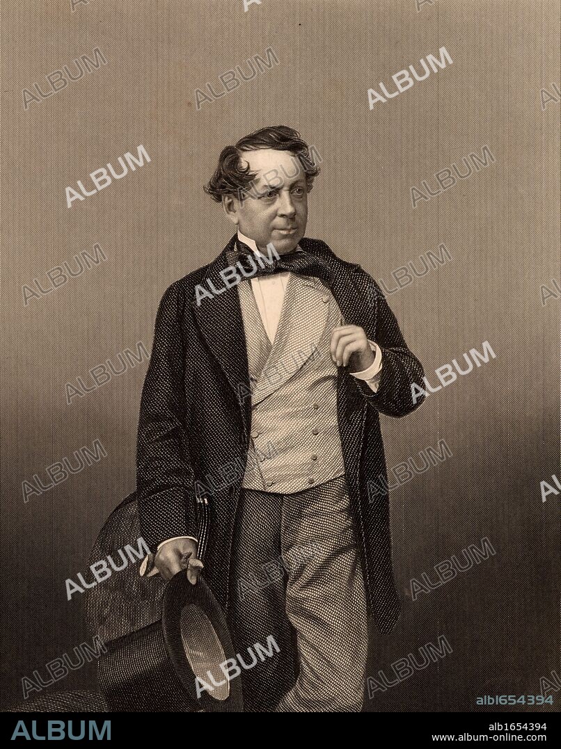 John Baldwin Buckstone (1802-1879) English comic actor and playwright born at Hoxton, London.  Made his first London appearance on 30 January 1823 at the Surrey Theatre in "Fortunes of Nigel" based on the historical novel by Walter Scott first published in 1822.  As a playwright, he wrote mainly melodramas and farces.  Engraving from "The Illustrated News of the World" (London, c1860).   (Photo by: Universal History Archive/UIG via Getty Images).