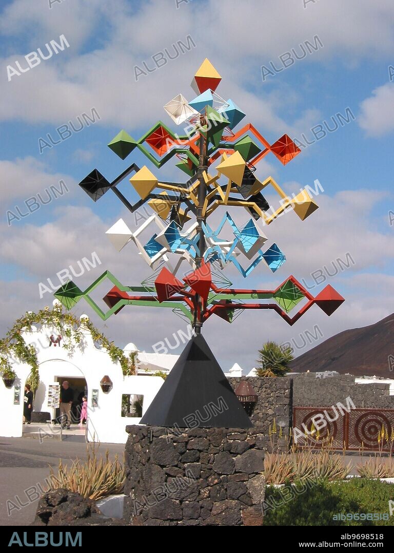 CÉSAR MANRIQUE. Mobile at house of Cesar Manrique ( now a museum ). Nr Arrecife. Lanzarote.