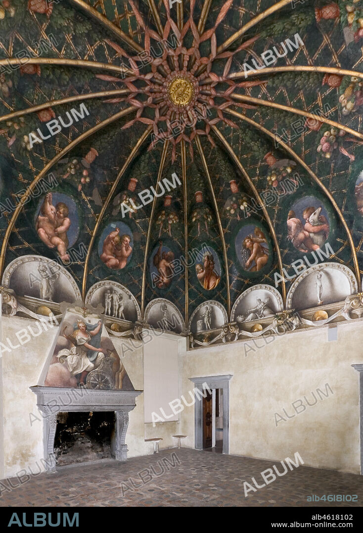 Convento di San Paolo, camera di Giovanna da Piacenza: affreschi di Antonio Allegri " il Correggio " (1518-1519).
