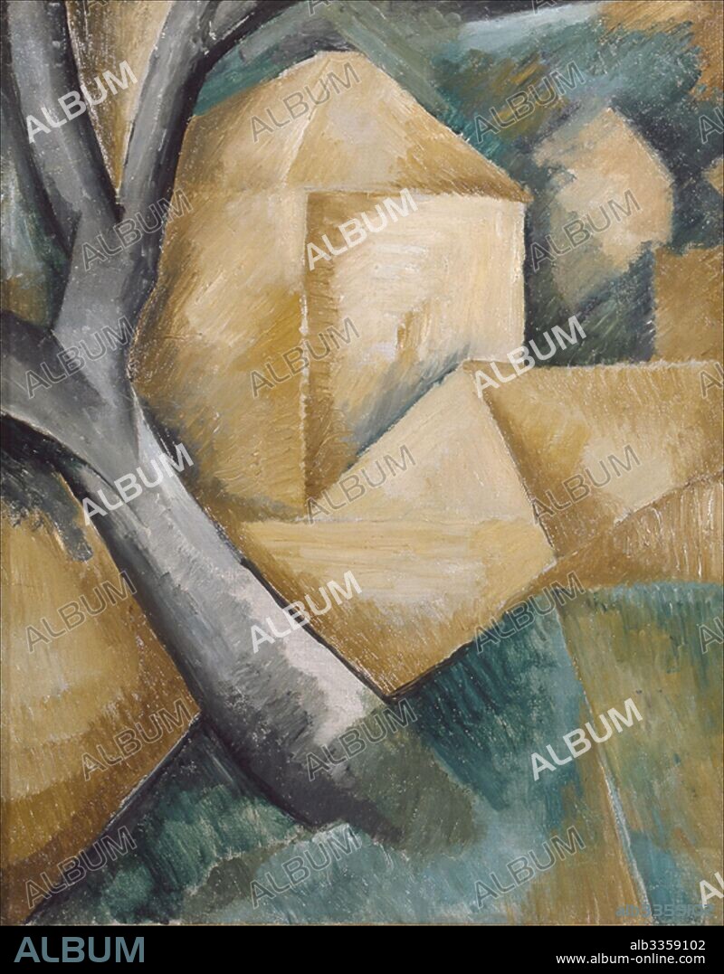 GEORGES BRAQUE. Houses and tree (Maisons et arbre).
