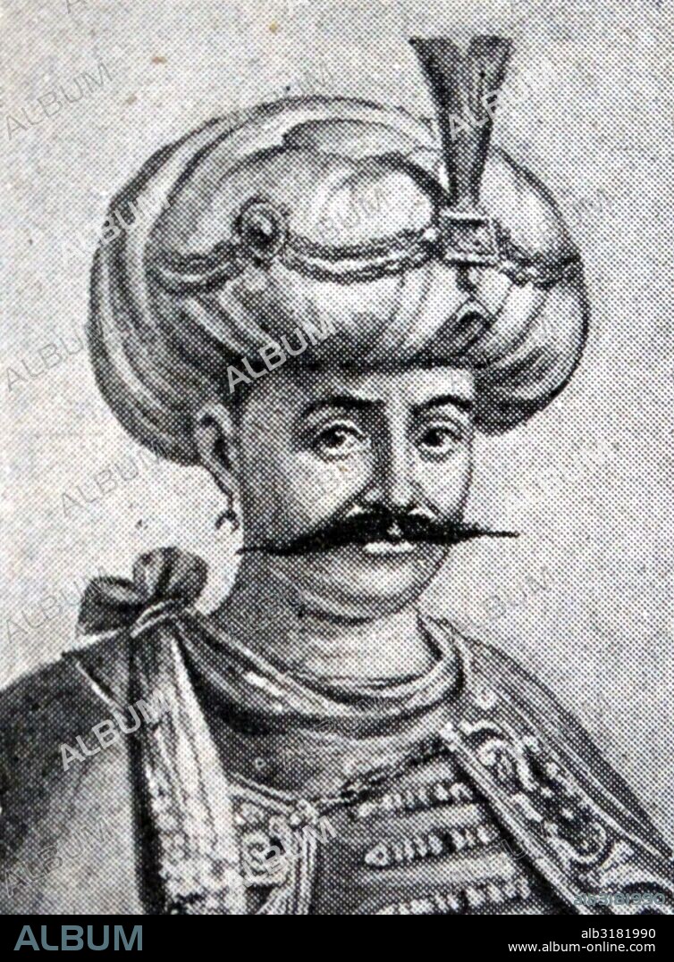 Portrait of Ibrahim I (1615-1648)  Sultan of the Ottoman Empire. Dated 17th Century.
