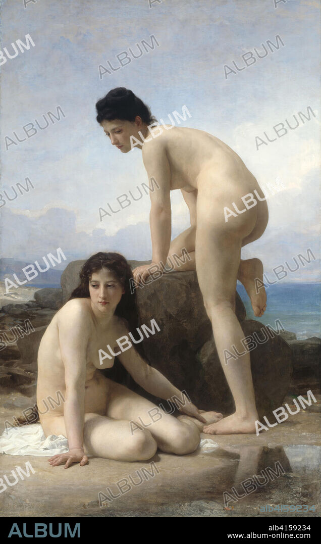 The Bathers. William Adolphe Bouguereau; French, 1825-1905. Date: 1884. Dimensions: 200.7 × 128.9 cm (79 × 50 3/4 in.). Oil on canvas. Origin: France.