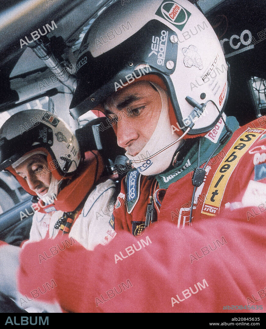 EL PILOTO DE RALLIES CARLOS SAINZ Y SU COPILOTO LUIS MOYA.