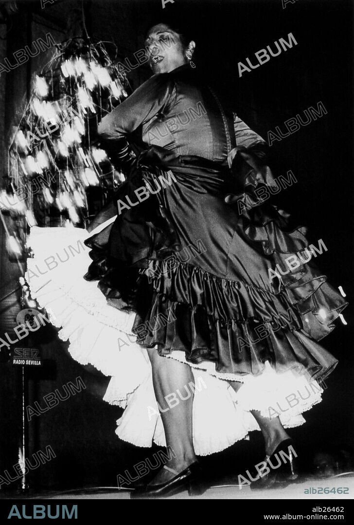 Angelita Vargas. Fratival de Cante jondo. La Puebla de Cazalla, Seviila, 1988.
