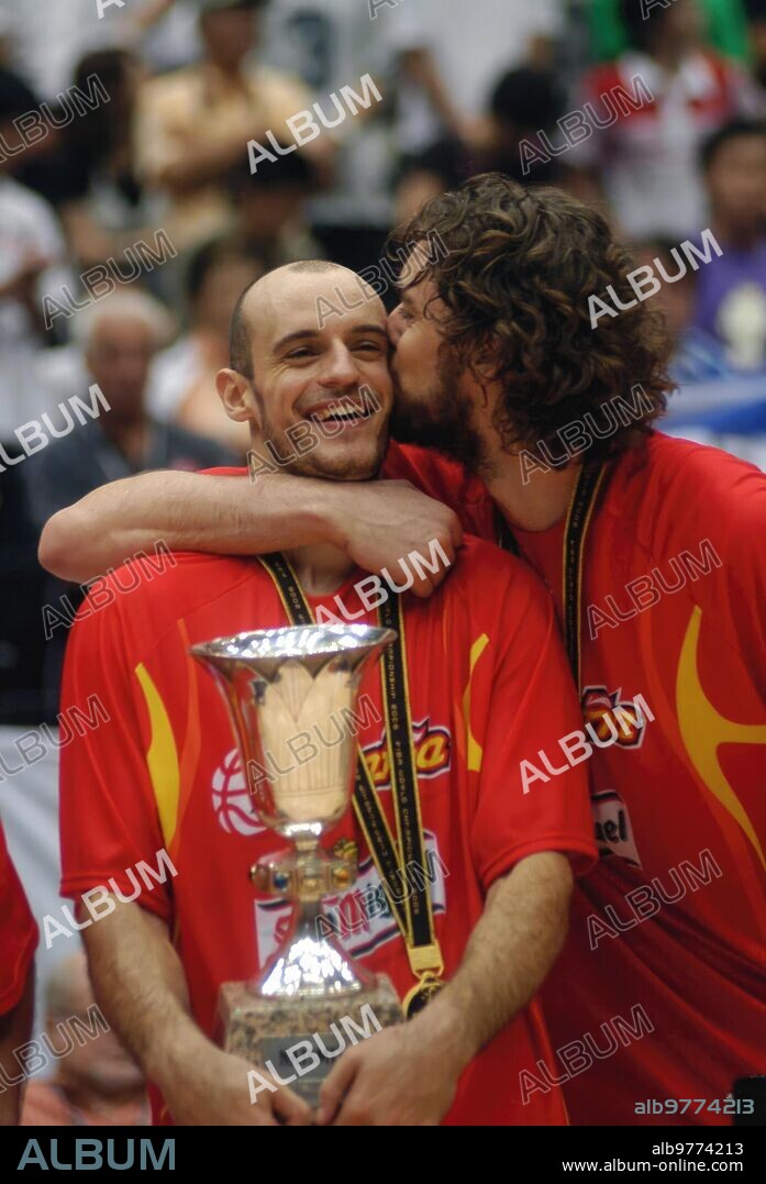 Saitama (Japón), 03/09/2006. Final del Campeonato Mundial de Baloncesto entre España y Grecia, en el estado Súper Arena de Saitama. Foto: De San Bernardo ARCHDC.