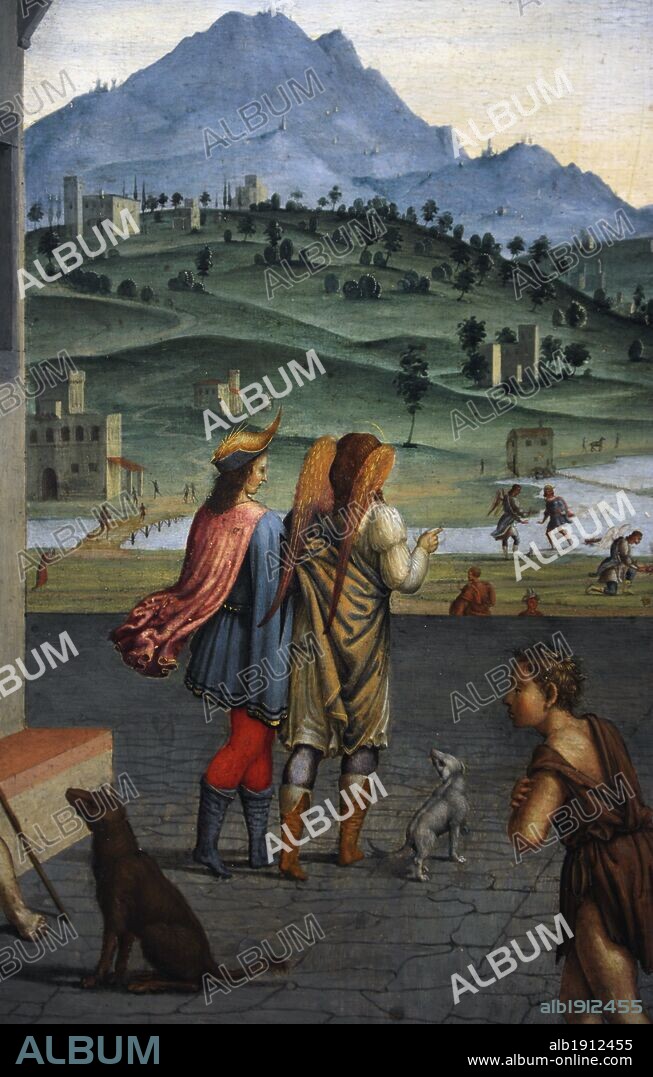Francesco Granacci (1469-1543). Italian painter. Life of the Young Tobias. Detail. Gemaldegalerie. Berlin. Germany.