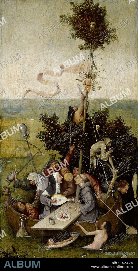HIERONYMUS BOSCH. The Ship of Fools.