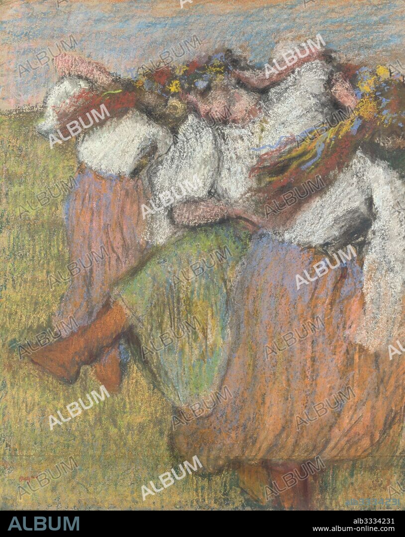 EDGAR DEGAS. Russian Dancers (Danseuses Russes).