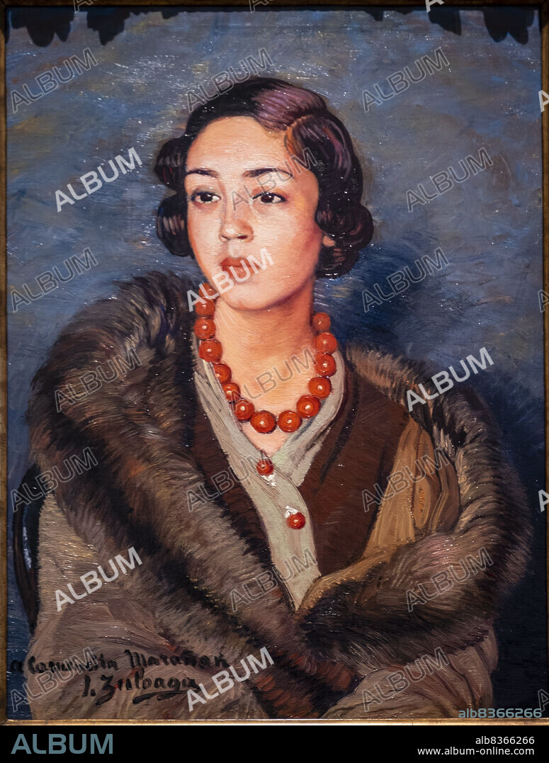 Portrait of Carmen Marañón, 1931, oil on canvas, Ignacio Zuloaga, Museo de Bellas Artes, Bilbao, Spain.