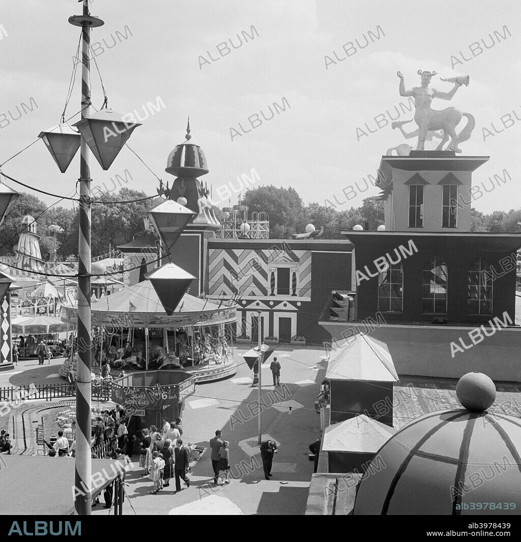 Festival Gardens, Battersea Park, London, 1960s. The Festival Gardens in Battersea Park were laid out for the Festival of Britain in 1951. One of the attractions of the Park was a fairground.