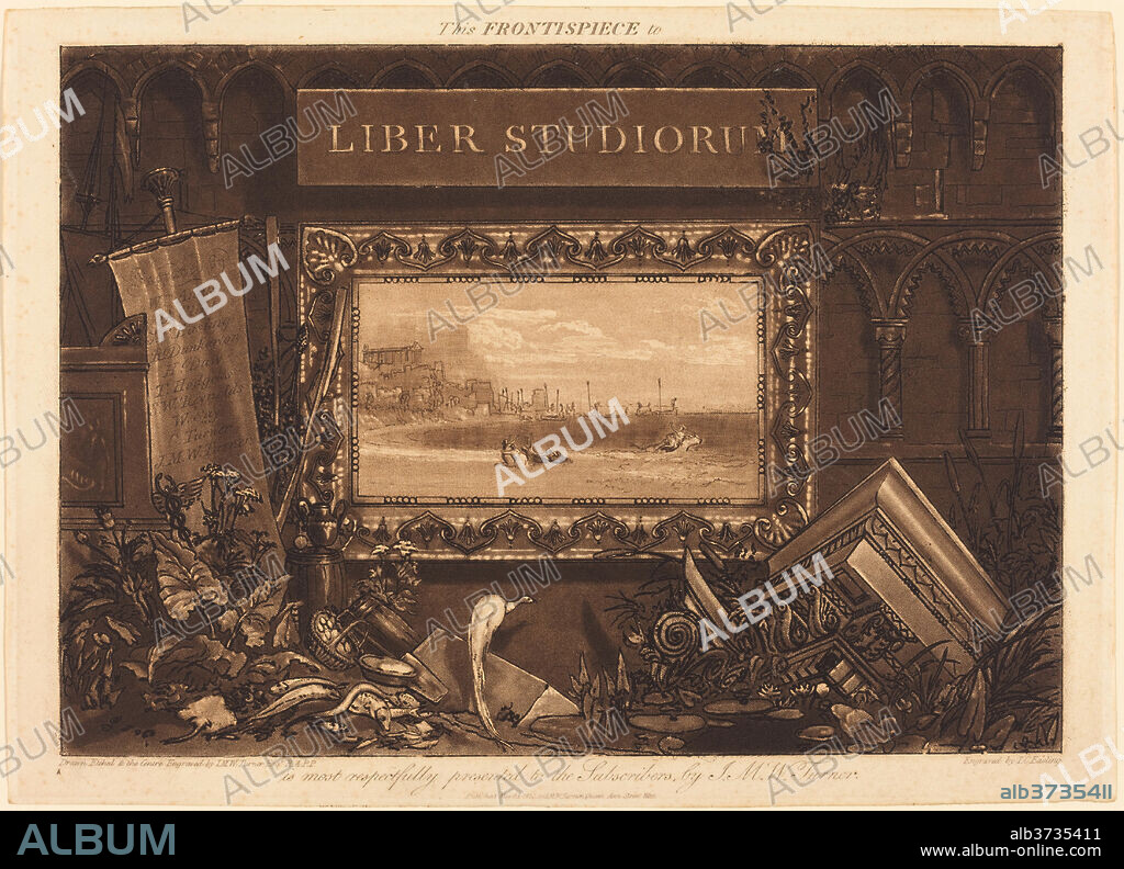 JOSEPH MALLORD WILLIAM TURNER AND J. C. EASLING. Frontispiece. Dated: published 1812. Medium: etching and mezzotint.