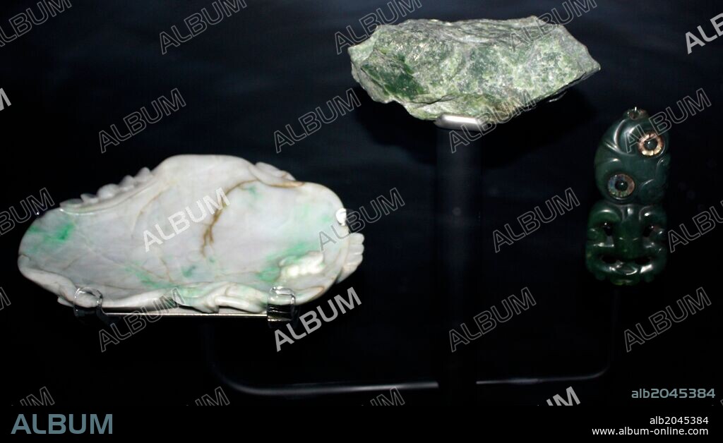 Jade. The Spanish conquerors of Mexico believed that a green stone prized by the Indians, would cure kidney stones. In the Far East a stone of similar colour and hardness has been carved for many centuries.