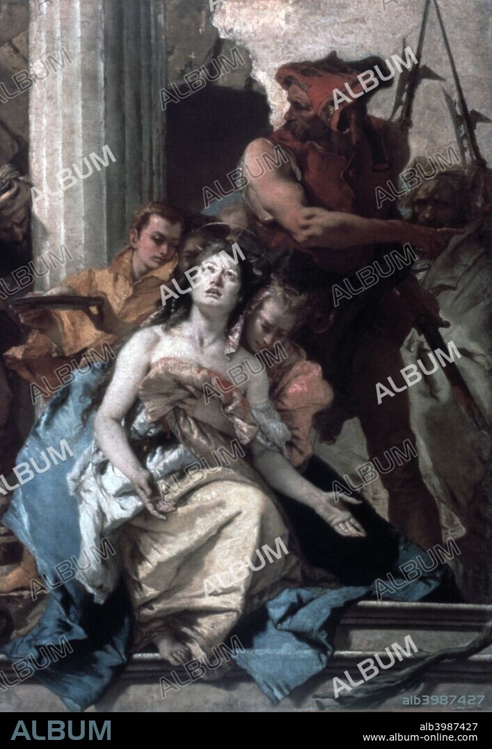 'The Martyrdom of St Agatha', c1756. From the Staatliche Museen, Berlin, Germany.