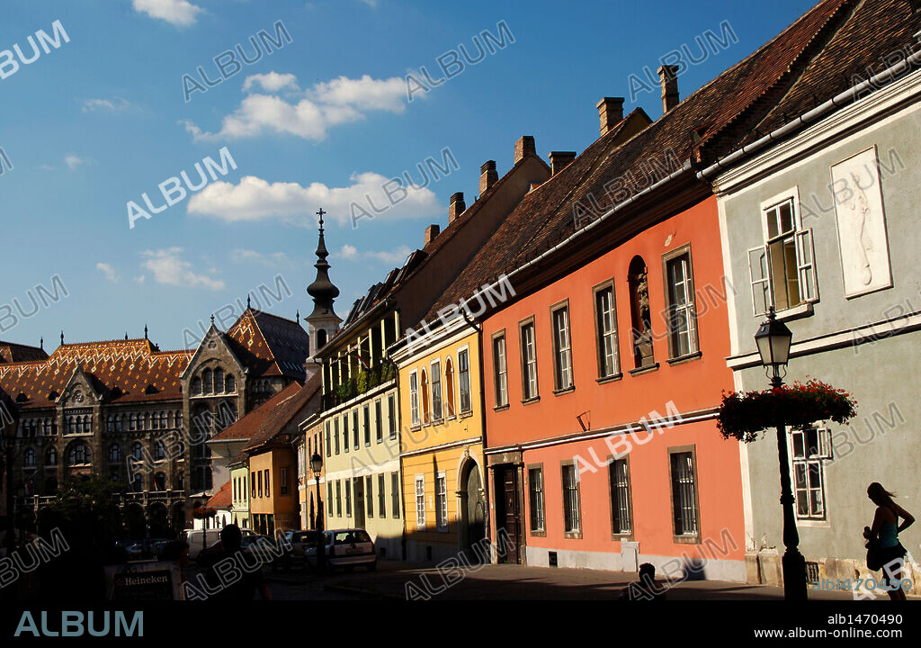 HUNGRIA. BUDAPEST. Casas en Buda.