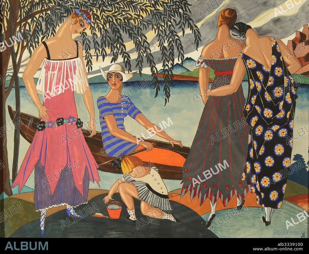VALENTINA MIKHAILOVNA KHODASEVICH. Summer Outing.