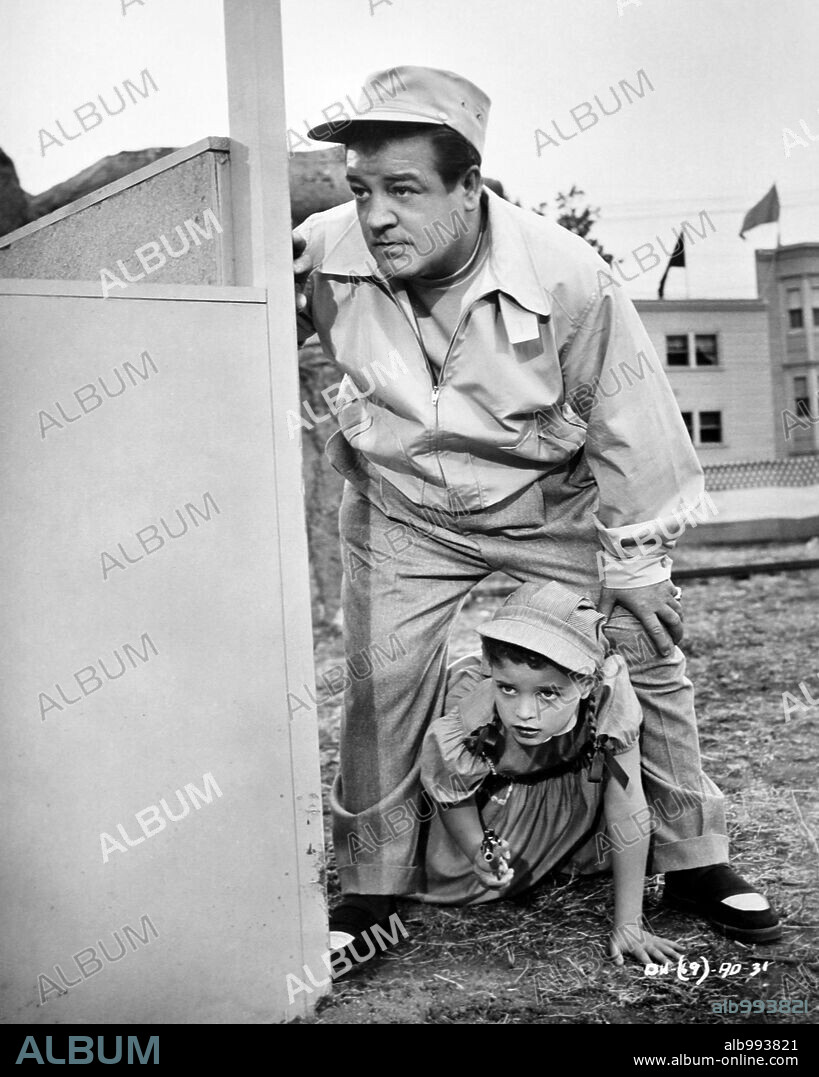 LOU COSTELLO in DANCE WITH ME HENRY, 1956, directed by CHARLES BARTON. Copyright UNITED ARTISTS.