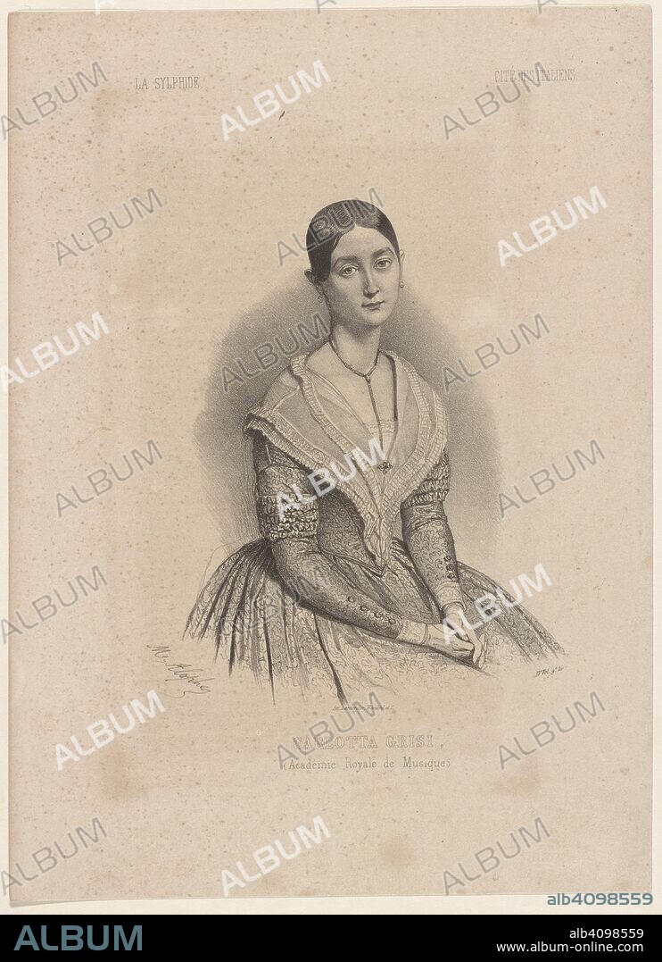 MARIE-ALEXANDRE MENUT ALOPHE. Ballet dancer Carlotta Grisi (1819-1899).