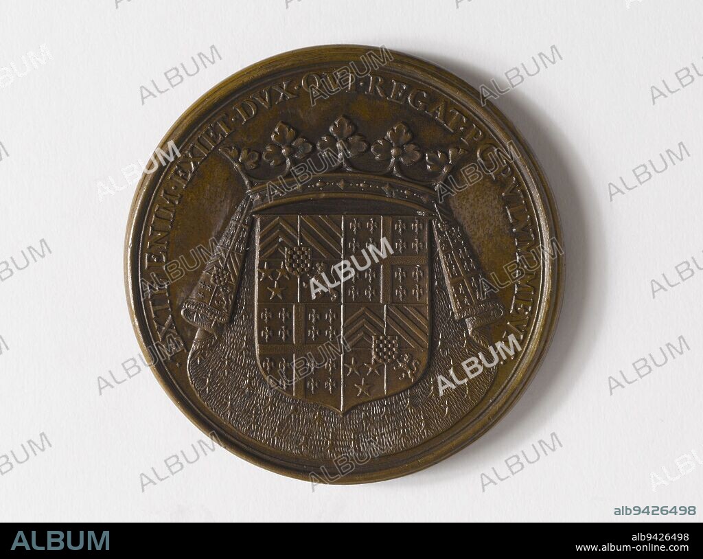 François-Christophe de Lévis-Ventadour, duc d'Amville (1603-1661), viceroy of America (1648-1660), 1658, Hardy, Jean, Engraver in medals, In 1658, Numismatic, Medal, Bronze, Diameter: 5.1 cm, Weight (type dimension): 46.54 g.