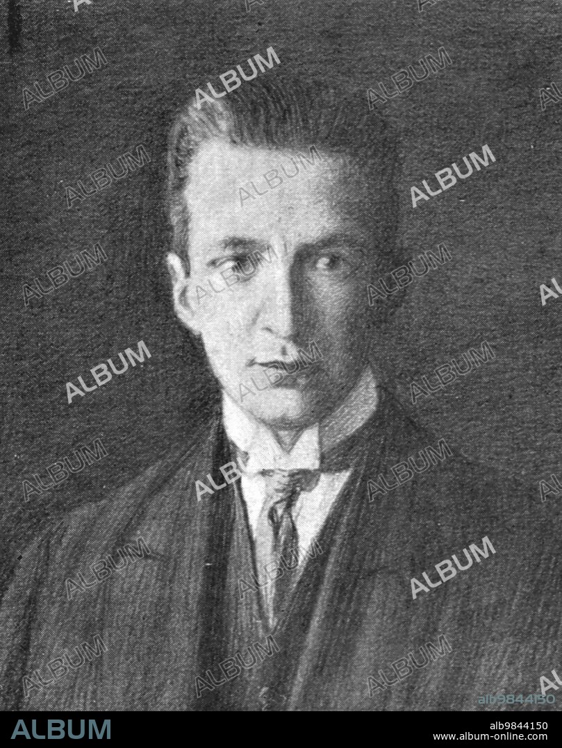 ' Le Nouveau Regime; M. Alexandre Kerenski, chef du parti travailliste, ministre de la Justice',1917. First World War: the New Regime - Alexander Kerensky, leader of the workers' party, Russian justice minister. From "L'Album de la Guerre 1914-1919, Volume 2" [L'Illustration, Paris, 1924].
