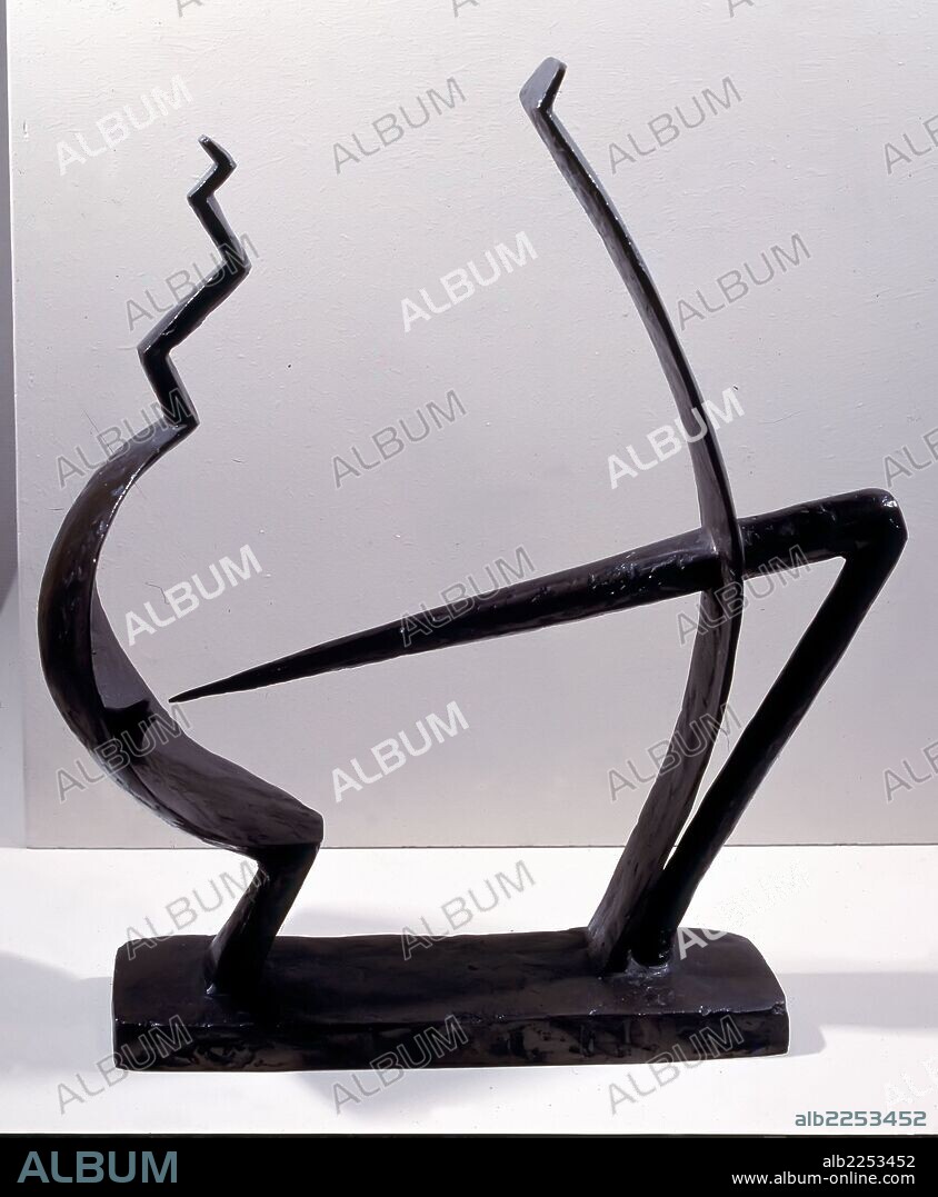 ALBERTO GIACOMETTI. GIACOMETTI, ALBERTO. ESCULTOR SUIZO. 1901-1966. "HOMBRE Y MUJER", BRONCE 1929.