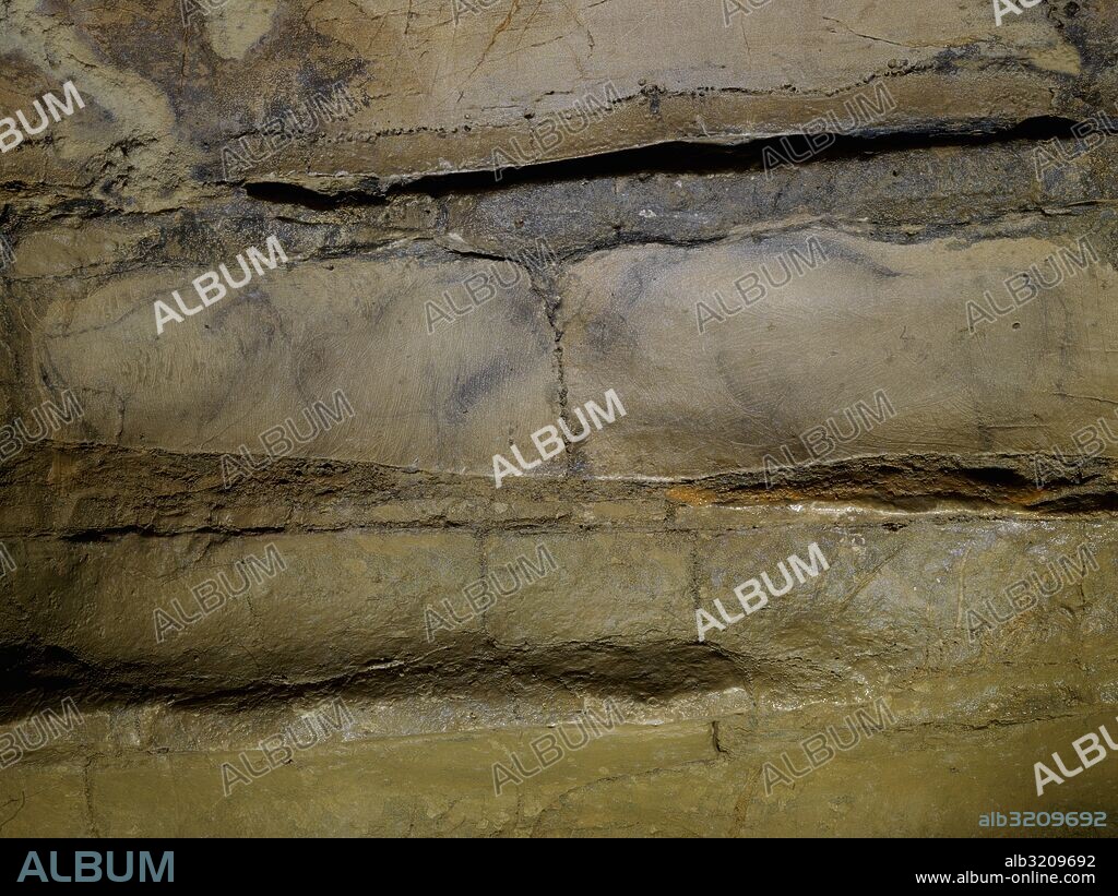 CUEVA DE ALTXERRI: GRABADOS Y PINTURAS, RENO, ZORRO, BISONTES...  . AYA, GIPUZCOA, PAIS VASCO, ESPAÑA.