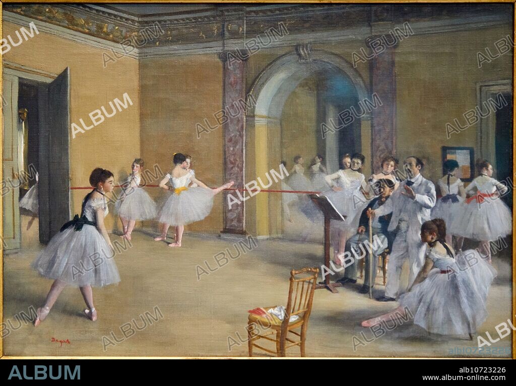"Le Foyer de la danse à l'Opéra de la rue Le Peletier", 1872, Edgar Degas (1834-1917), Musée d'Orsay, Paris, France, Europe.