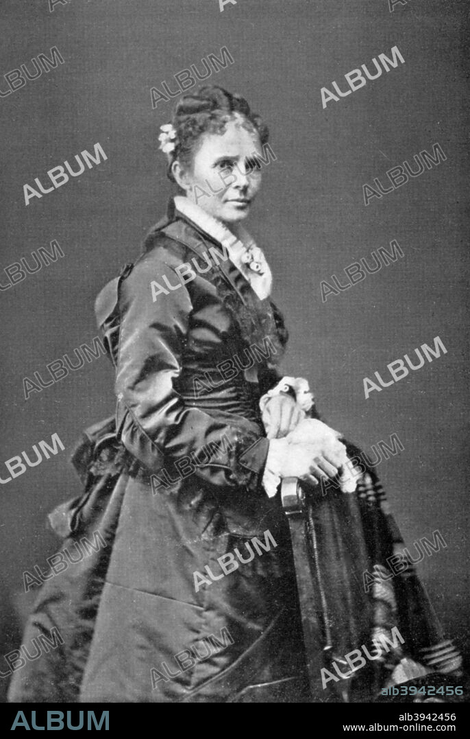 Lucretia Garfield, wife of American president James A Garfield, late 19th century, (1908). Lucretia Rudolph Garfield (1832-1918) was First Lady of the United States in 1881. Illustration from The Story of the White House, by Esther Singleton, Volume II, (Hodder and Stoughton, London, 1908).