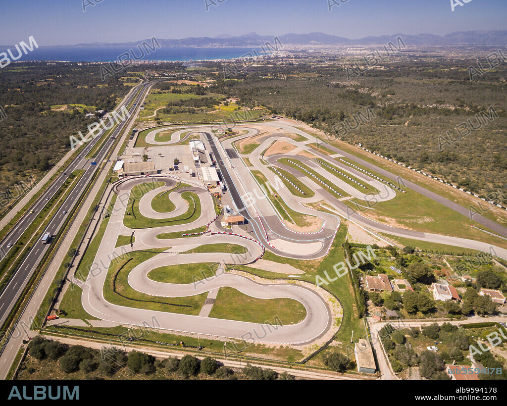 Circuito de Llucmajor Rennarena, Length: 3,200 meters, Municipality of Llucmajor, Mallorca, balearic islands, spain, europe.