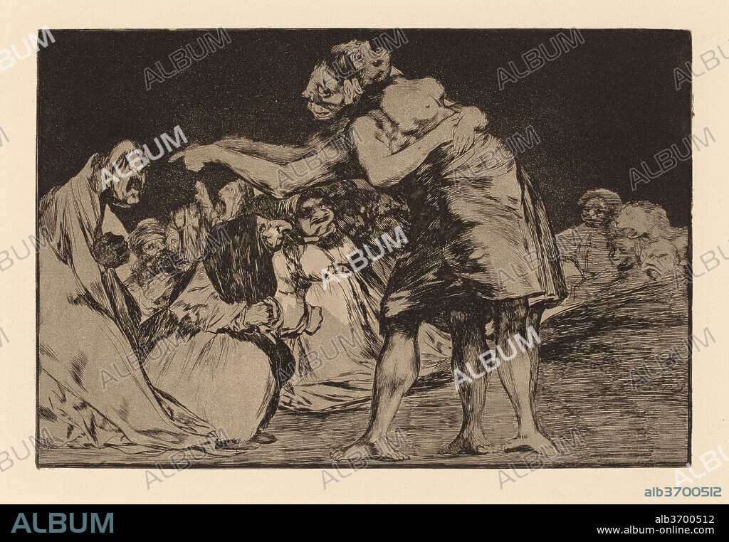 FRANCISCO DE GOYA. Disparate desordenado (Disorderly Folly). Dated: in or after 1816. Medium: etching, aquatint and drypoint.