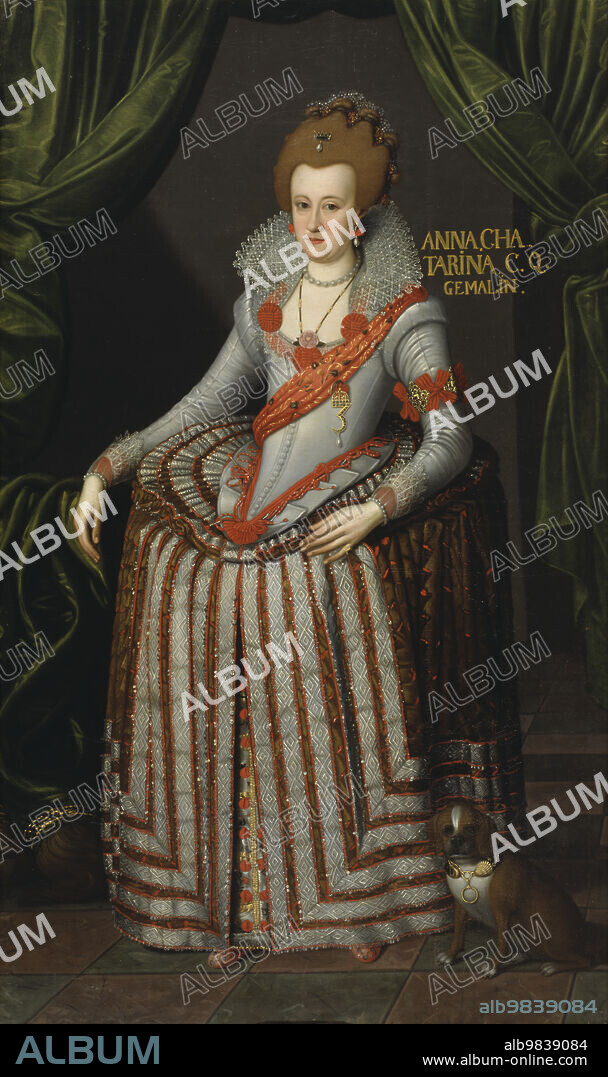 REMMERT PETERSEN. Anne Catherine (1575-1612), Princess of Brandenburg , Queen of Denmark and Norway, late 16th century or early 17th century.