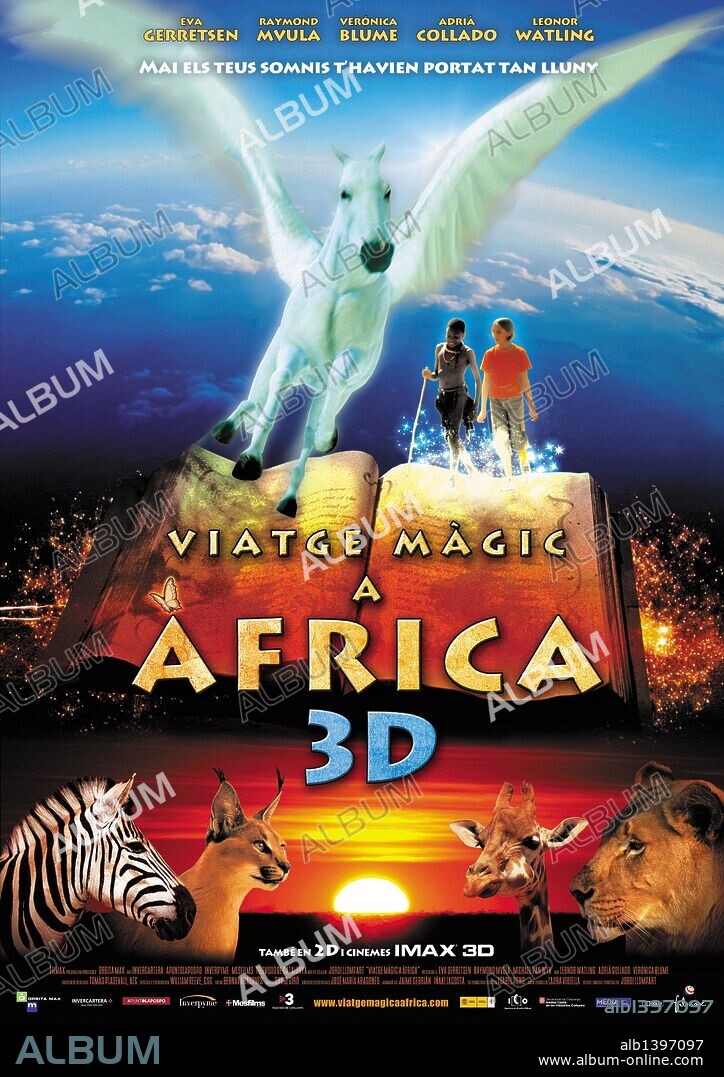 Poster de VIAJE MAGICO A AFRICA, 2010, dirigida por JORDI LLOMPART. Copyright ORBITA MAX.