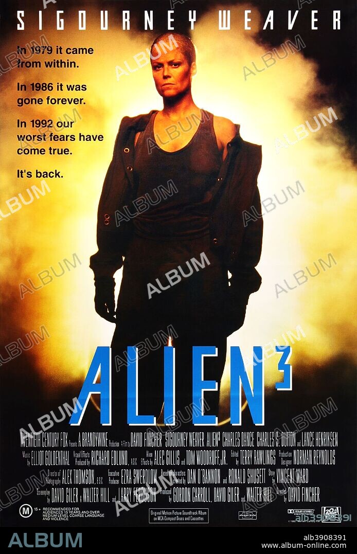 SIGOURNEY WEAVER en ALIEN 3, 1992, dirigida por DAVID FINCHER. Copyright 20TH CENTURY FOX.