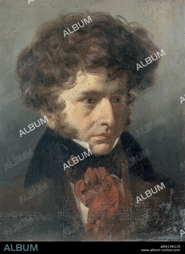 EMILE SIGNOL. HECTOR BERLIOZ (1803-1869) COMPOSITOR FRANCES, FIGURA DESTACADA DEL ROMANTICISMO.